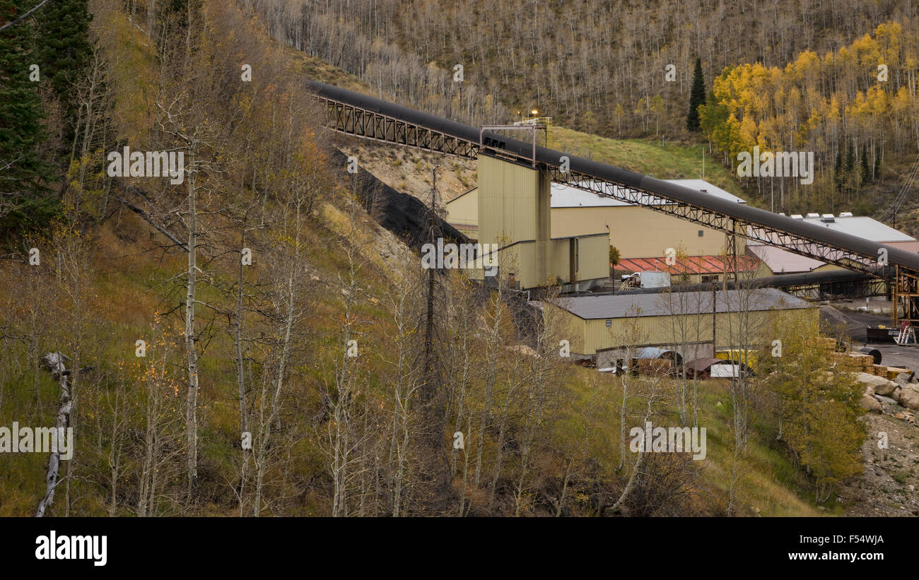 Coal Mine industrial Utah Mountains Stock Photo Alamy