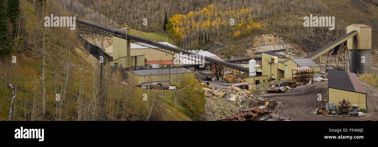 Coal Mine industrial Utah Mountains Stock Photo