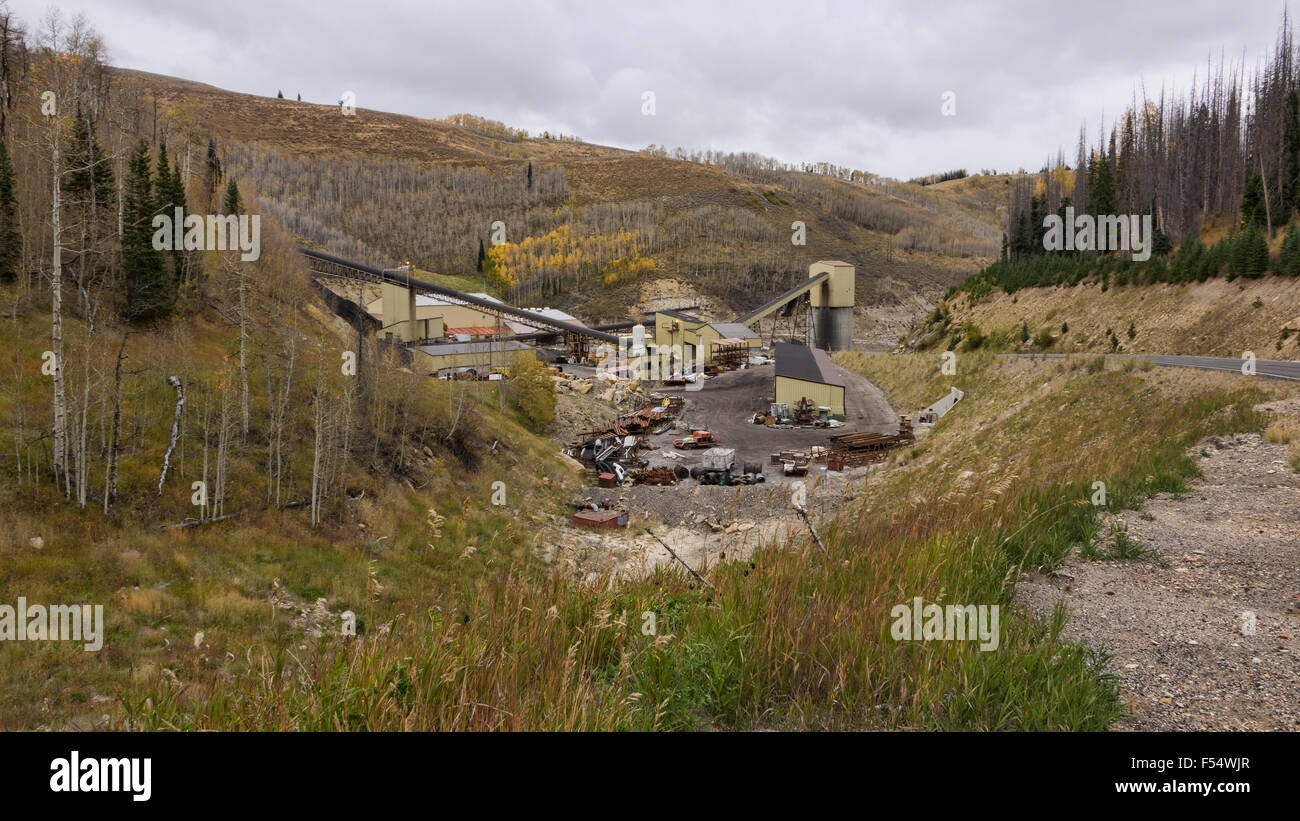 Coal Mine industrial Utah Mountains Stock Photo Alamy