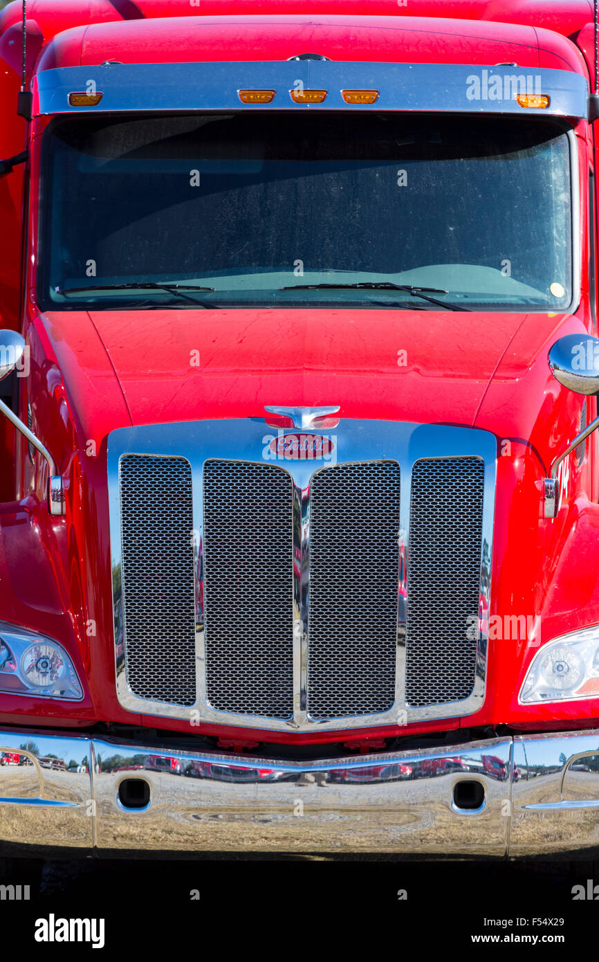 Engine and cab of Peterbilt truck used for Jordans Haulage, Natchez