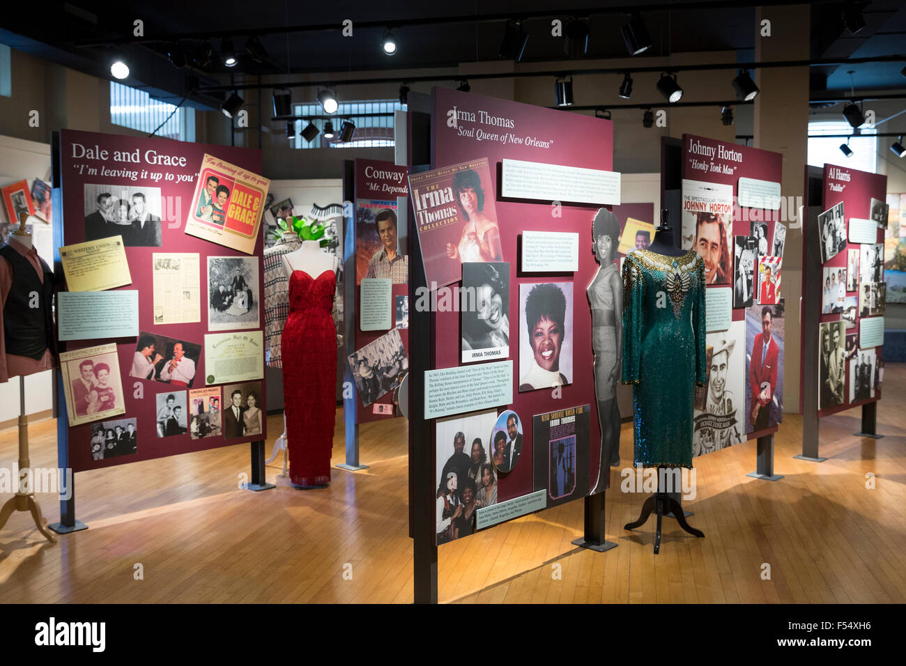 The Blues Trail Irma Thomas, Dale and Grace, Johnny Horton display at