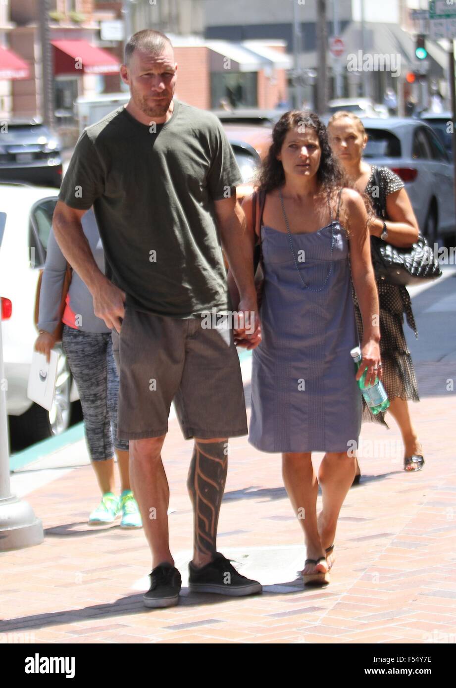 Rage Against the Machine bassist, Tim Commerford with his wife in Beverly  Hills Featuring: Tim Commerford, Aleece Dimas Where: Los Angeles,  California, United States When: 26 Aug 2015 Stock Photo - Alamy