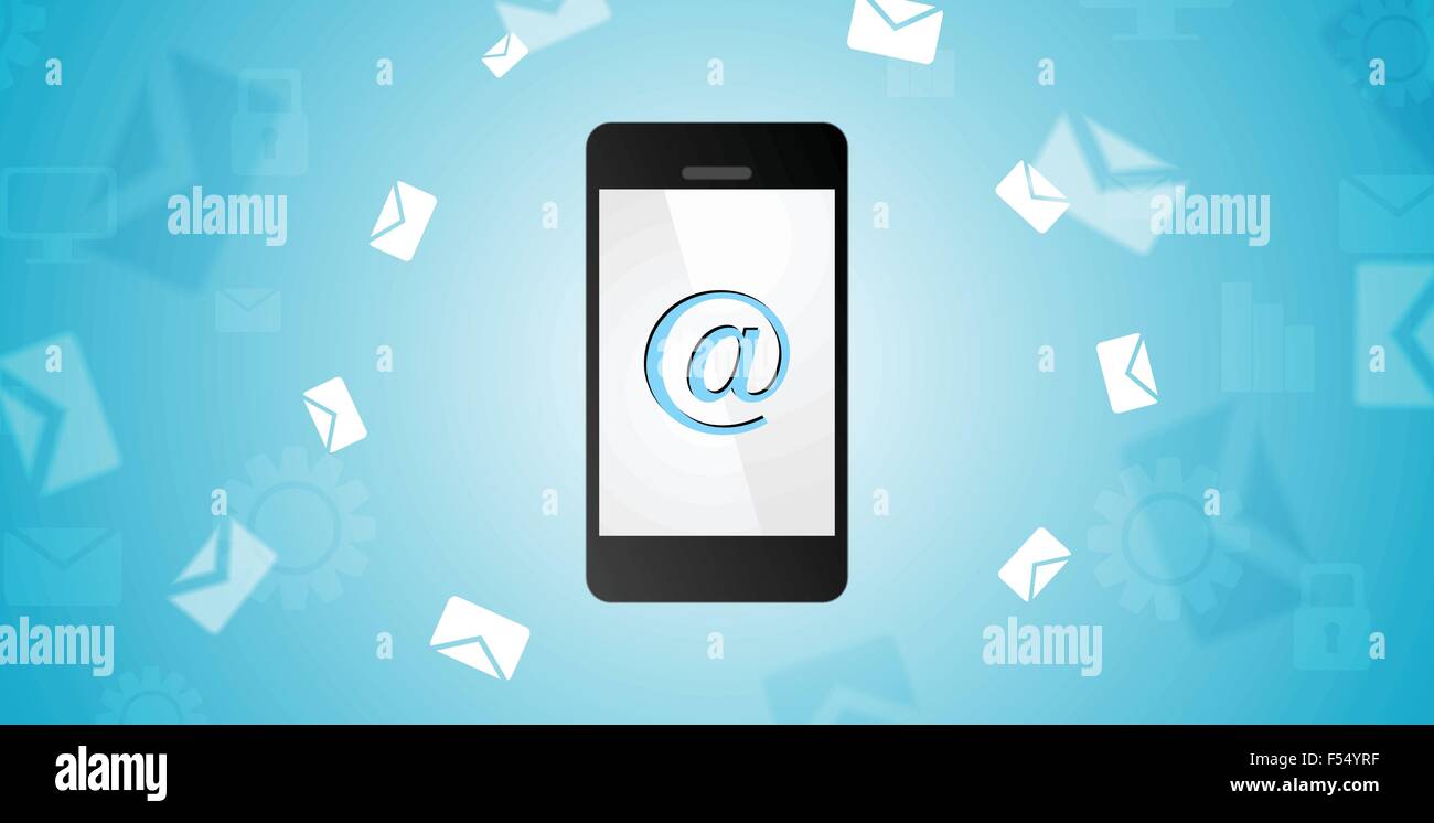mobile phone and emails background vector design stock vector art emails background images