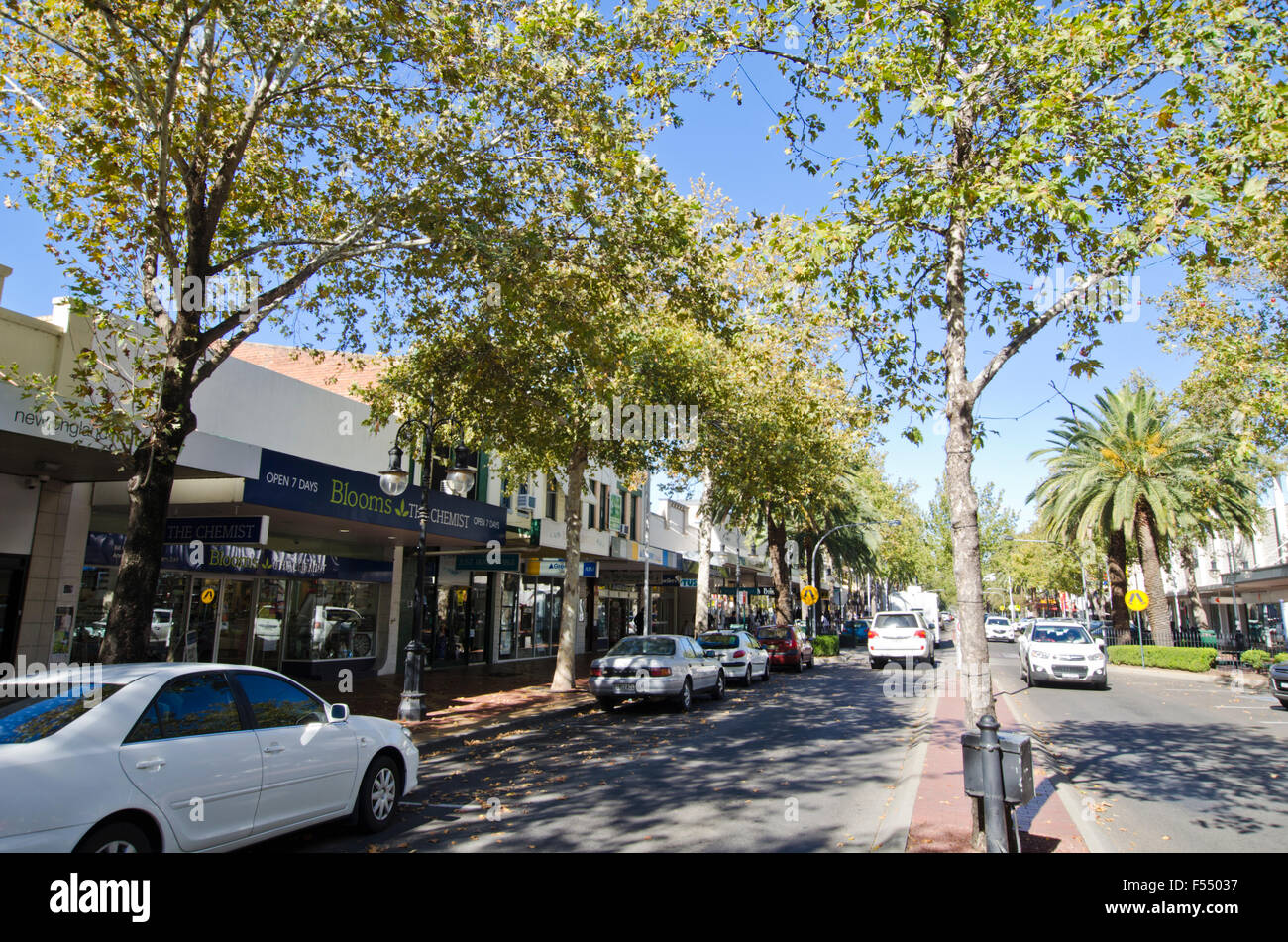 Peel Street Tamworth NSW Australia. Stock Photo