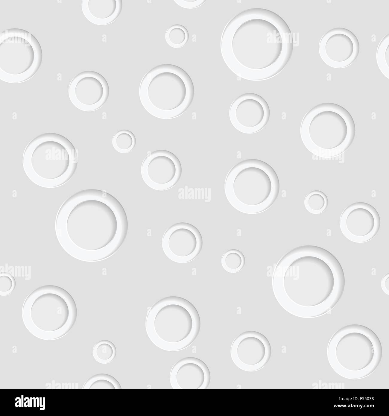 Grey paper circles seamless pattern design. Vector background Stock ...
