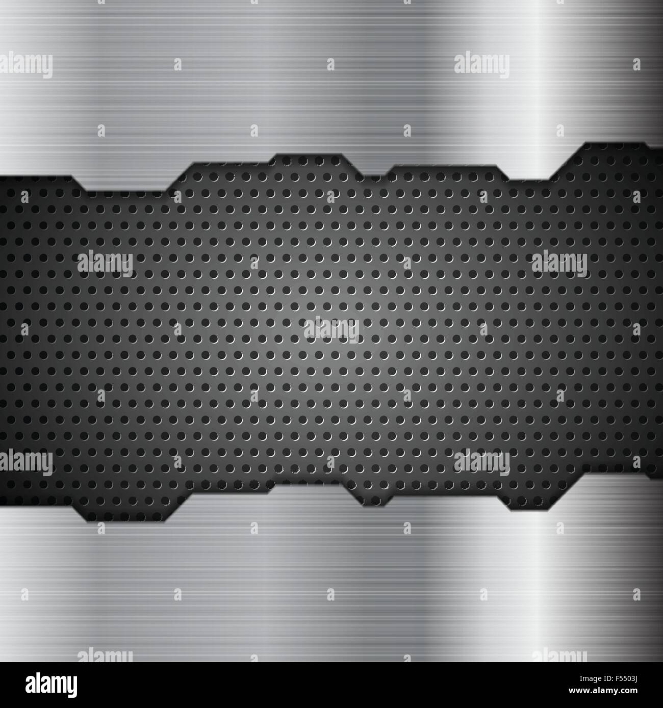 Perforated metal background Stock Vector Images - Alamy