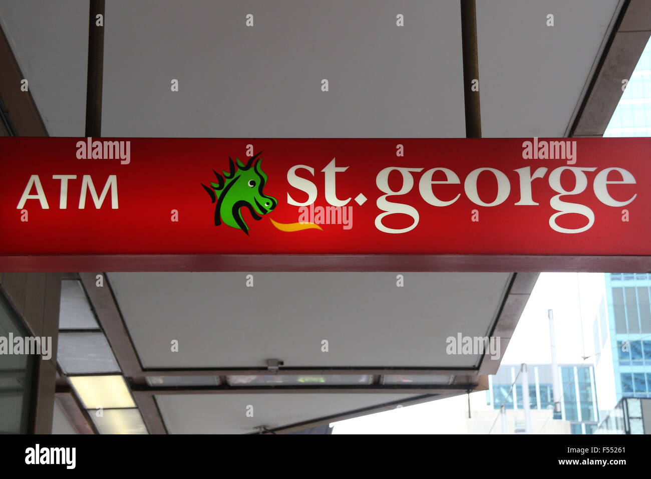 St bank sign Stock Photo Alamy
