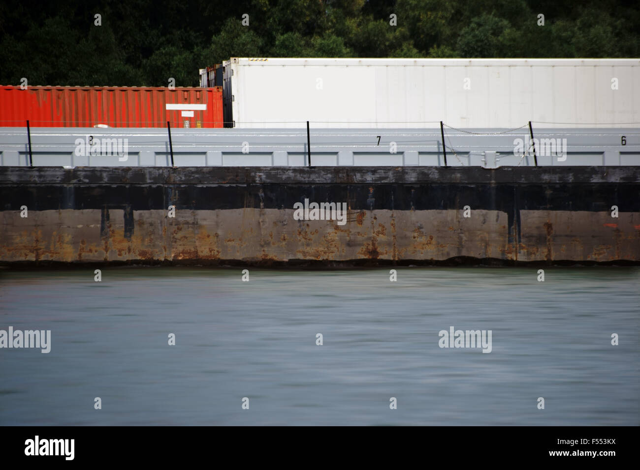 Inland waterway vessel container hi-res stock photography and images ...