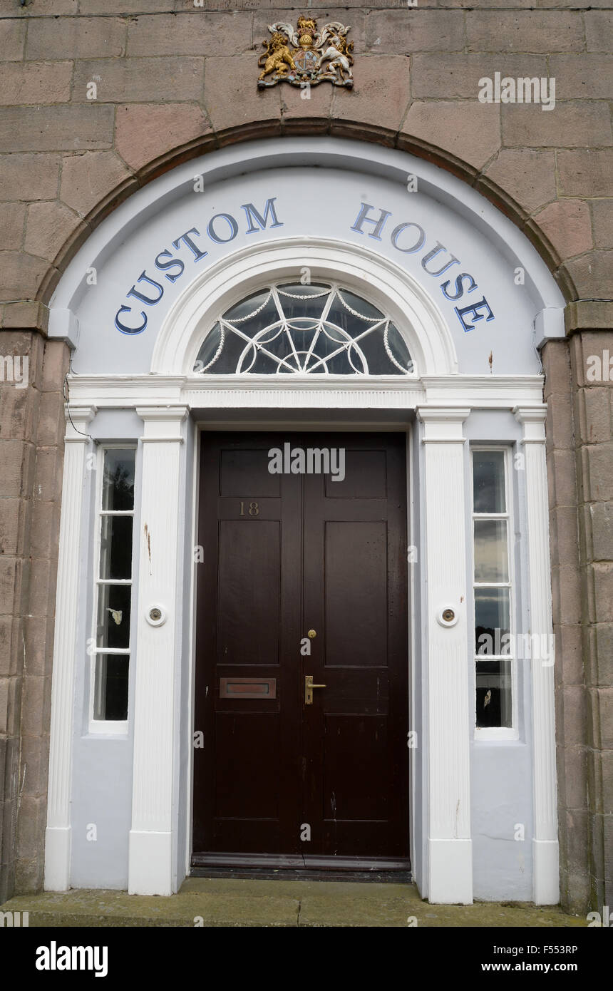 The Old Custom House doorway on the Quay Walls Berwick upon Tweed Stock