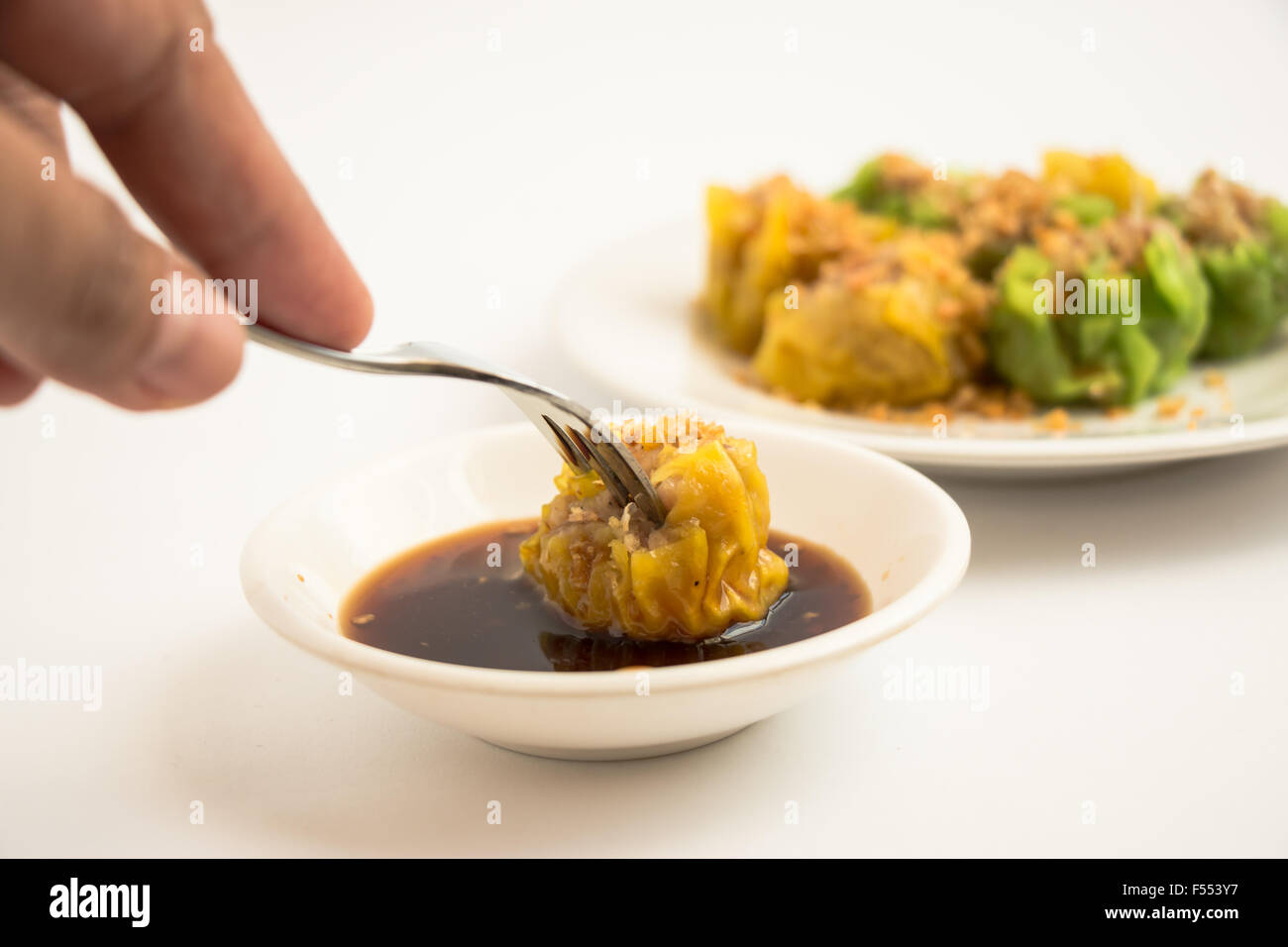 Tim sum. a very good taste and famous Chinese Food Stock Photo