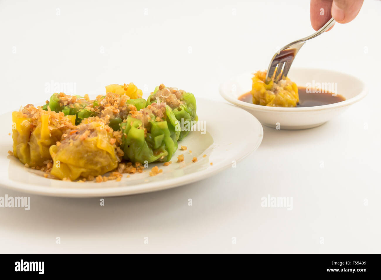 Tim sum. a very good taste and famous Chinese Food Stock Photo