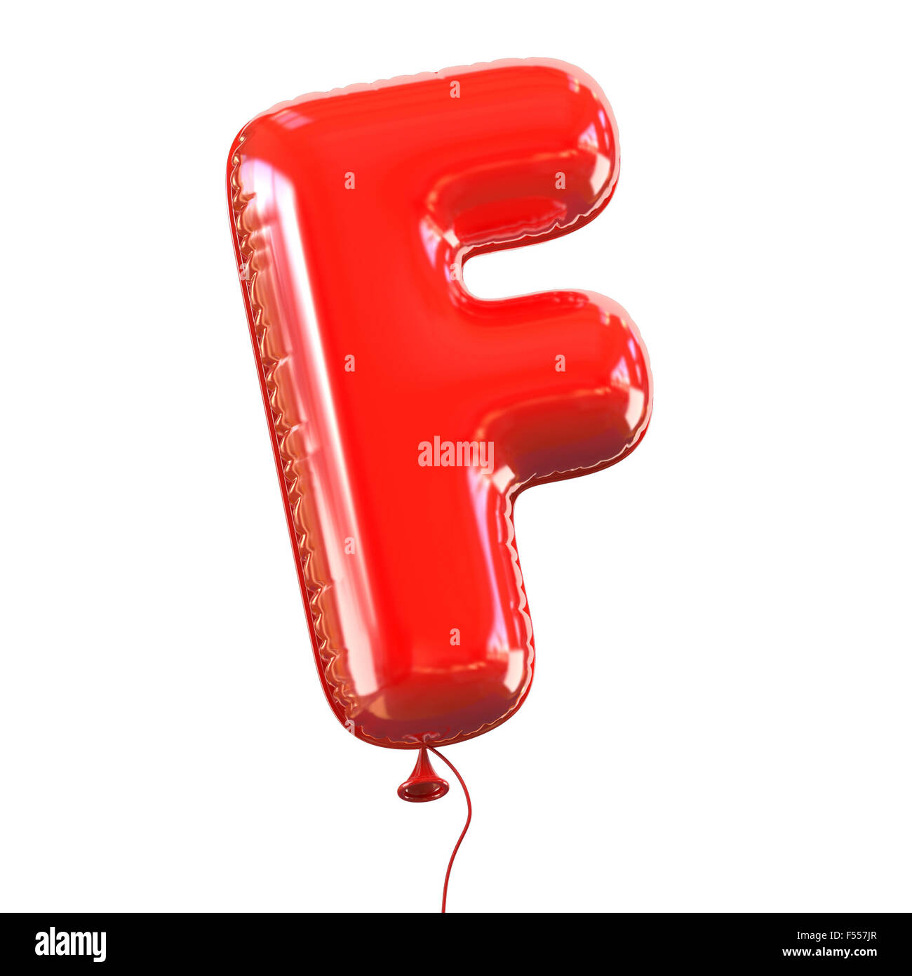 letter F balloon font 3d illustration Stock Photo - Alamy