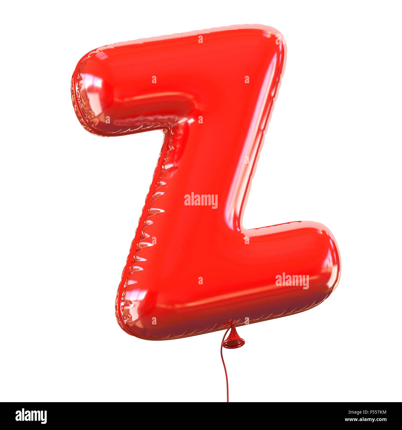 letter Z balloon font 3d illustration Stock Photo