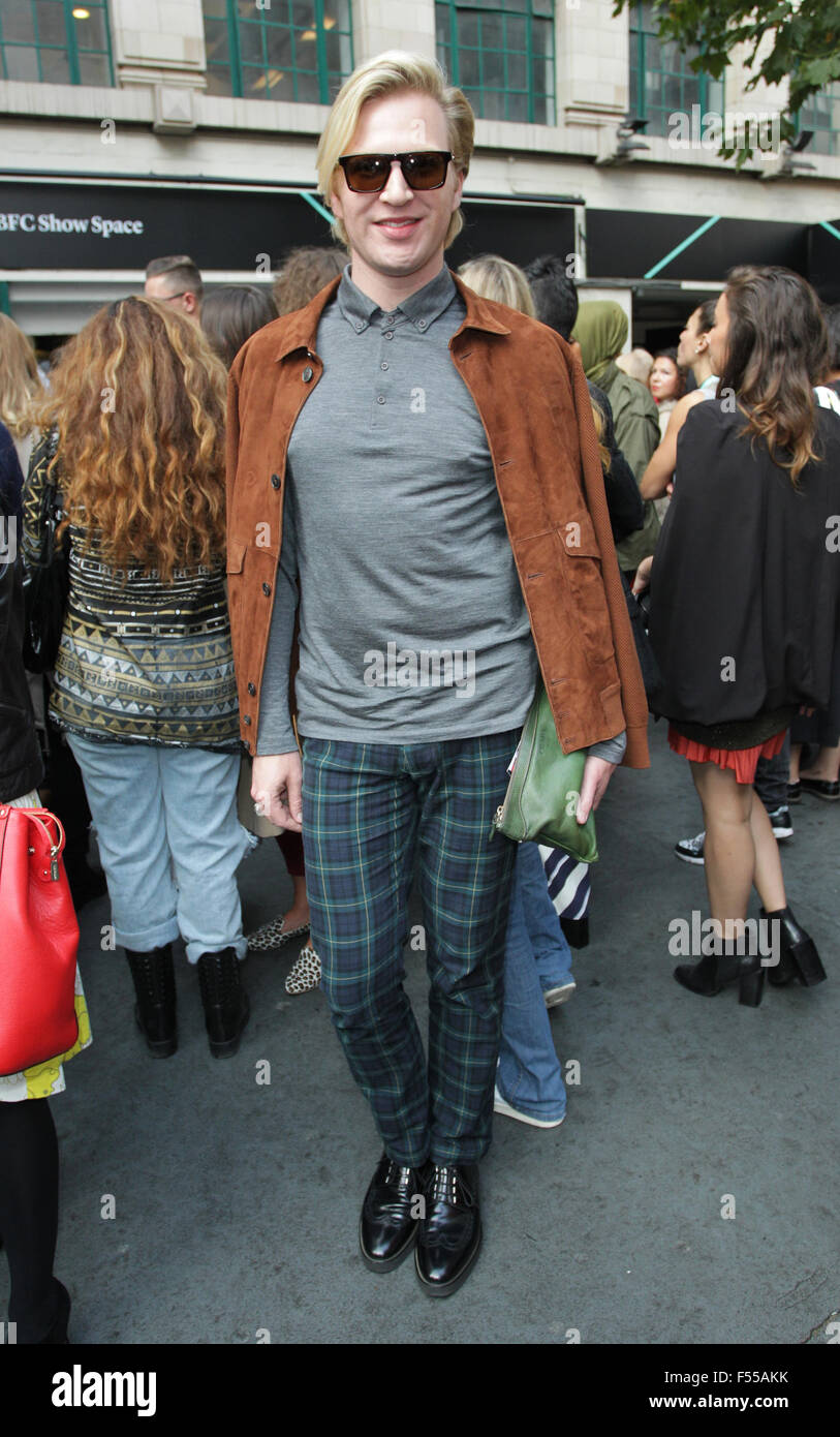 London, UK, 18th Sep 2015: Henry Conway seen at LFW Week SS16 in London Stock Photo