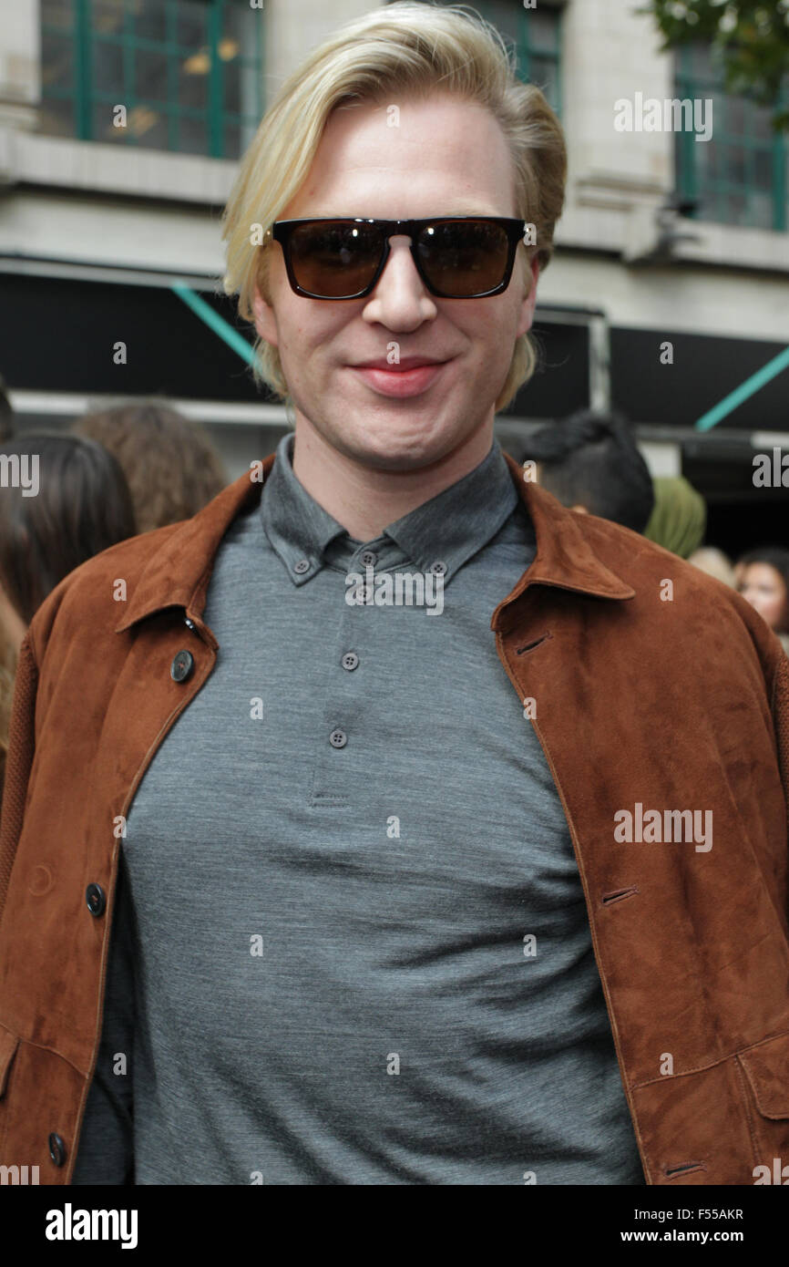 London, UK, 18th Sep 2015: Henry Conway seen at LFW Week SS16 in London Stock Photo