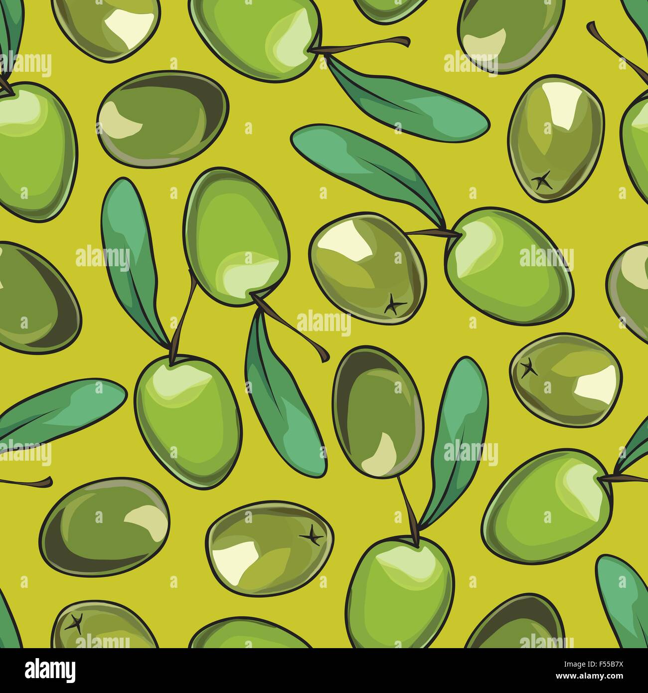 Seamless background with olives Stock Vector Image & Art - Alamy