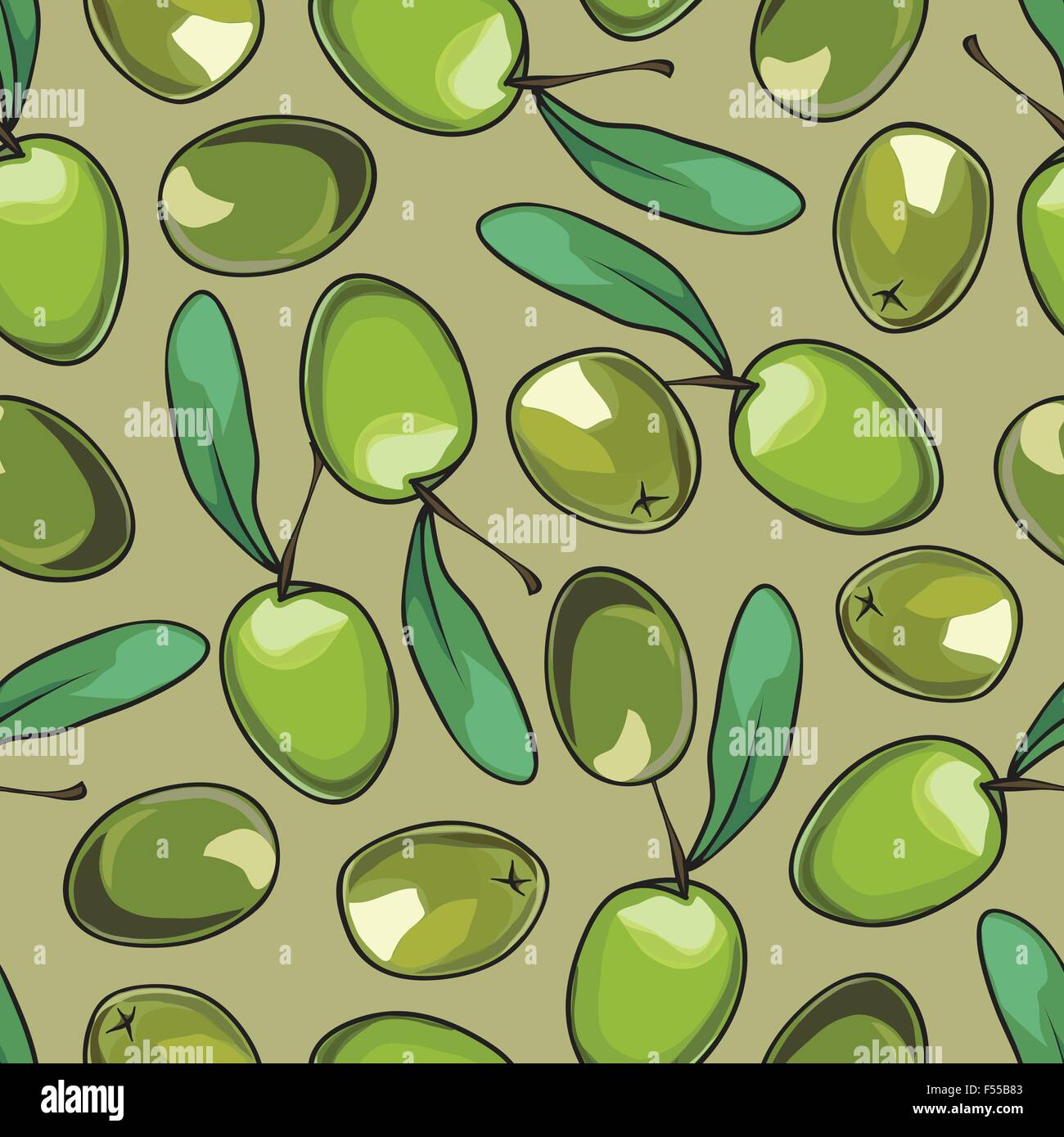 Seamless background with olives Stock Vector Image & Art - Alamy