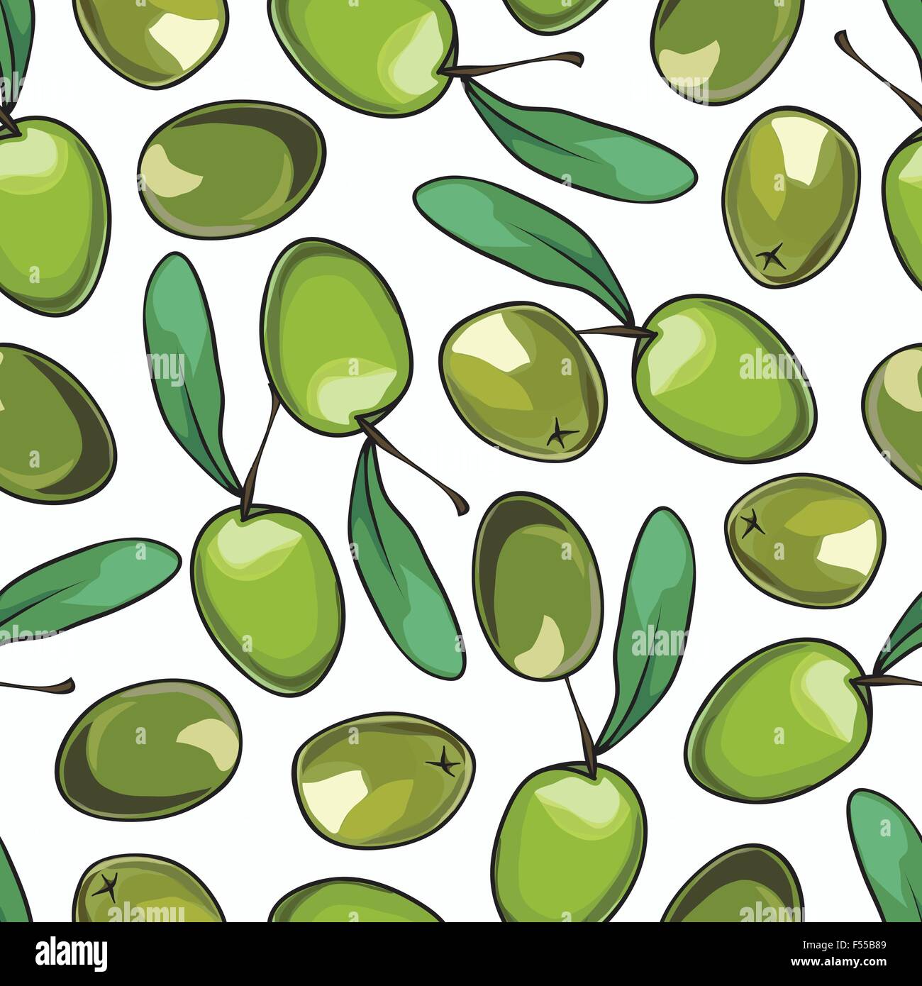 Seamless background with olives Stock Vector Image & Art - Alamy