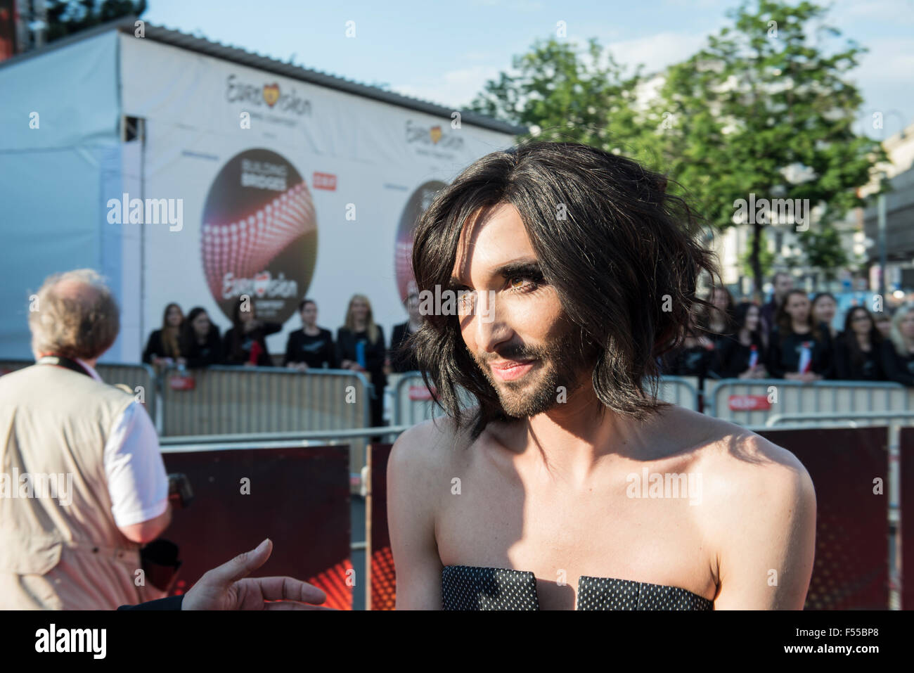 Vienna, Austria. Sunday, 17th May 2015. Conchita, winner of the ESC 2014, at the Red Carpet Event for the ESC 2015. Stock Photo