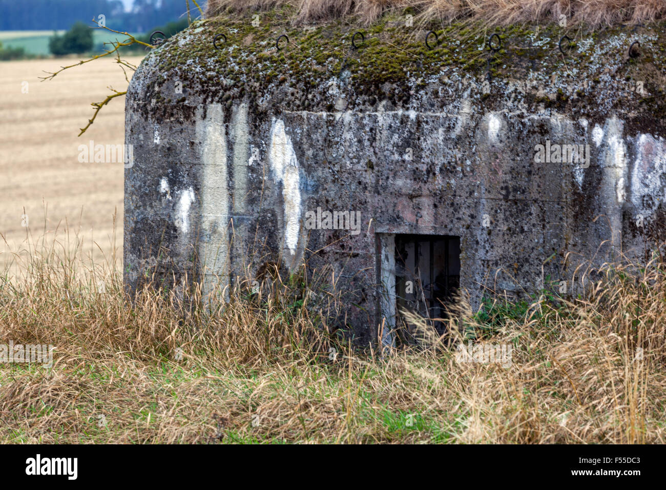 Czechoslovak pre-war defensive fortifications built on the border  Surroundings Slavonice, South Bohemia, Czech Republic Stock Photo