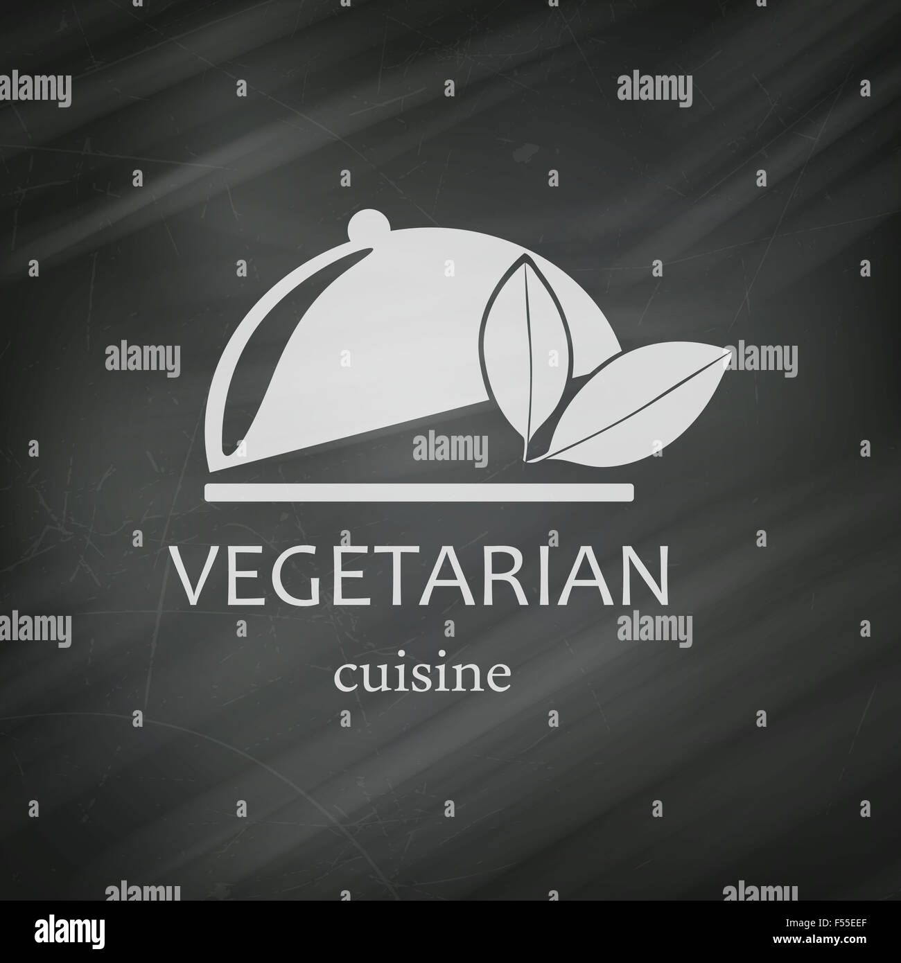 Vector Illustration of a Vegan Menu Design Template Stock Photo - Alamy
