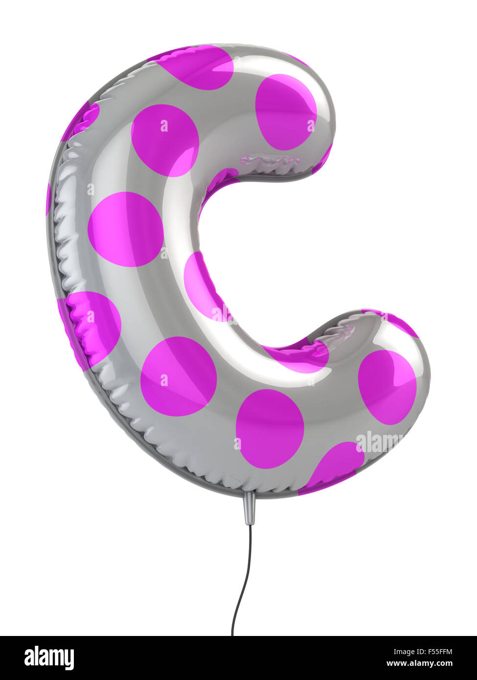 letter c balloon 3d illustration Stock Photo