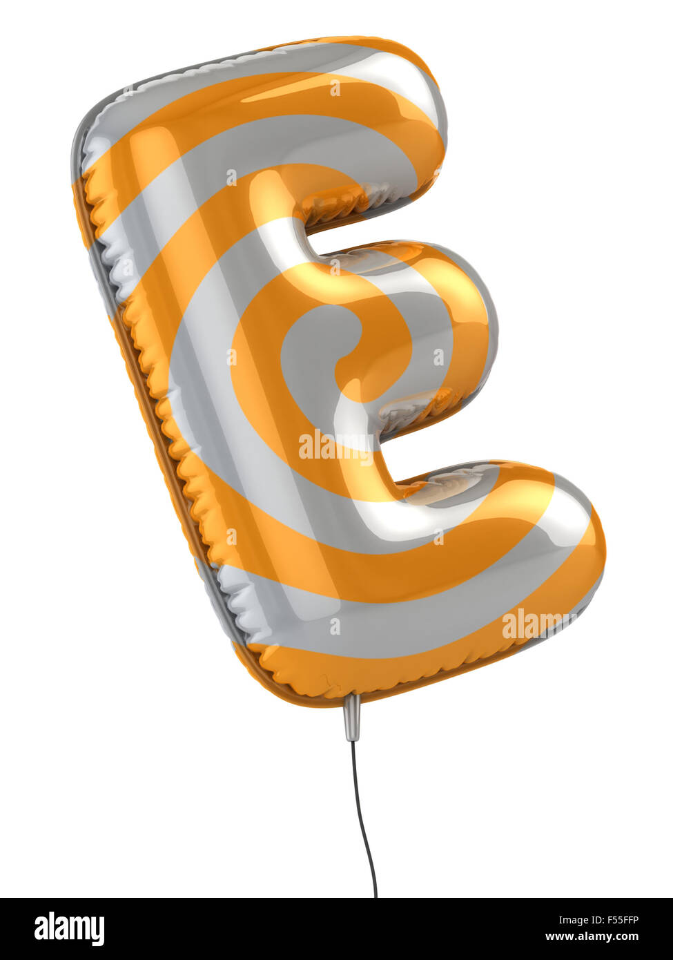letter E balloon 3d illustration Stock Photo