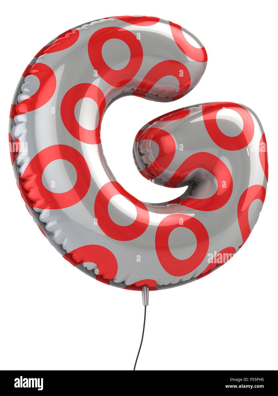 letter G balloon 3d illustration Stock Photo