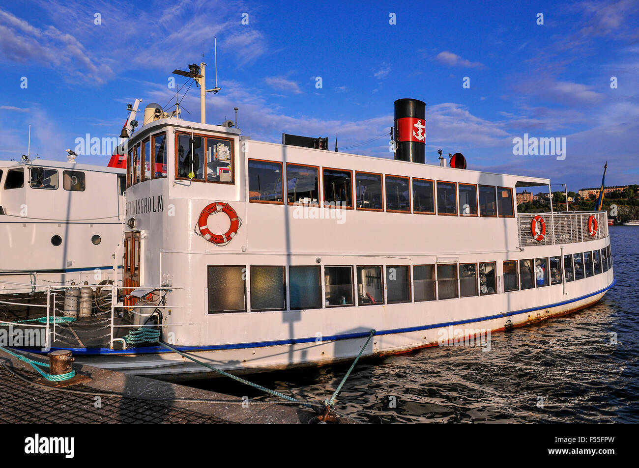 Sweden Stockholm Steam boat Stock Photo