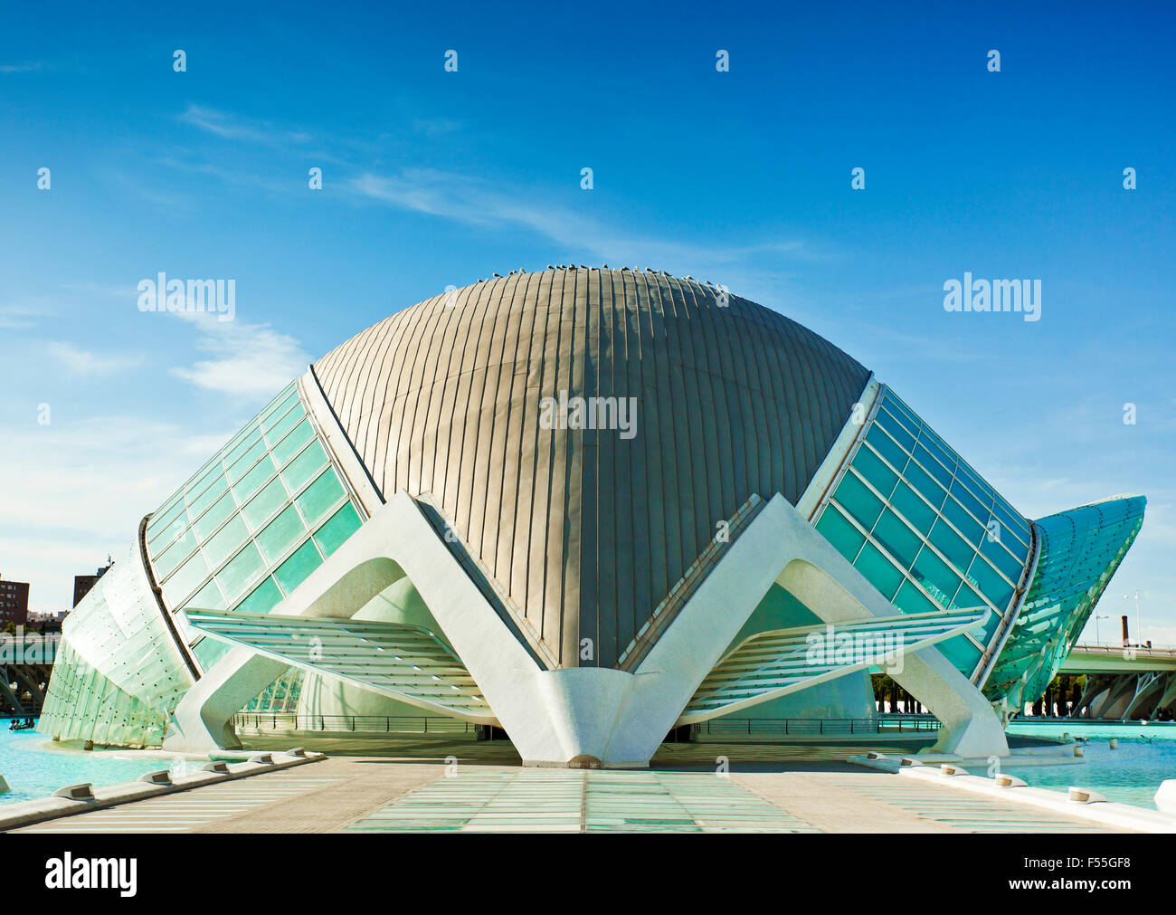 Hemisfèric building, City of Arts and Sciences, Valencia, Spain. Stock Photo