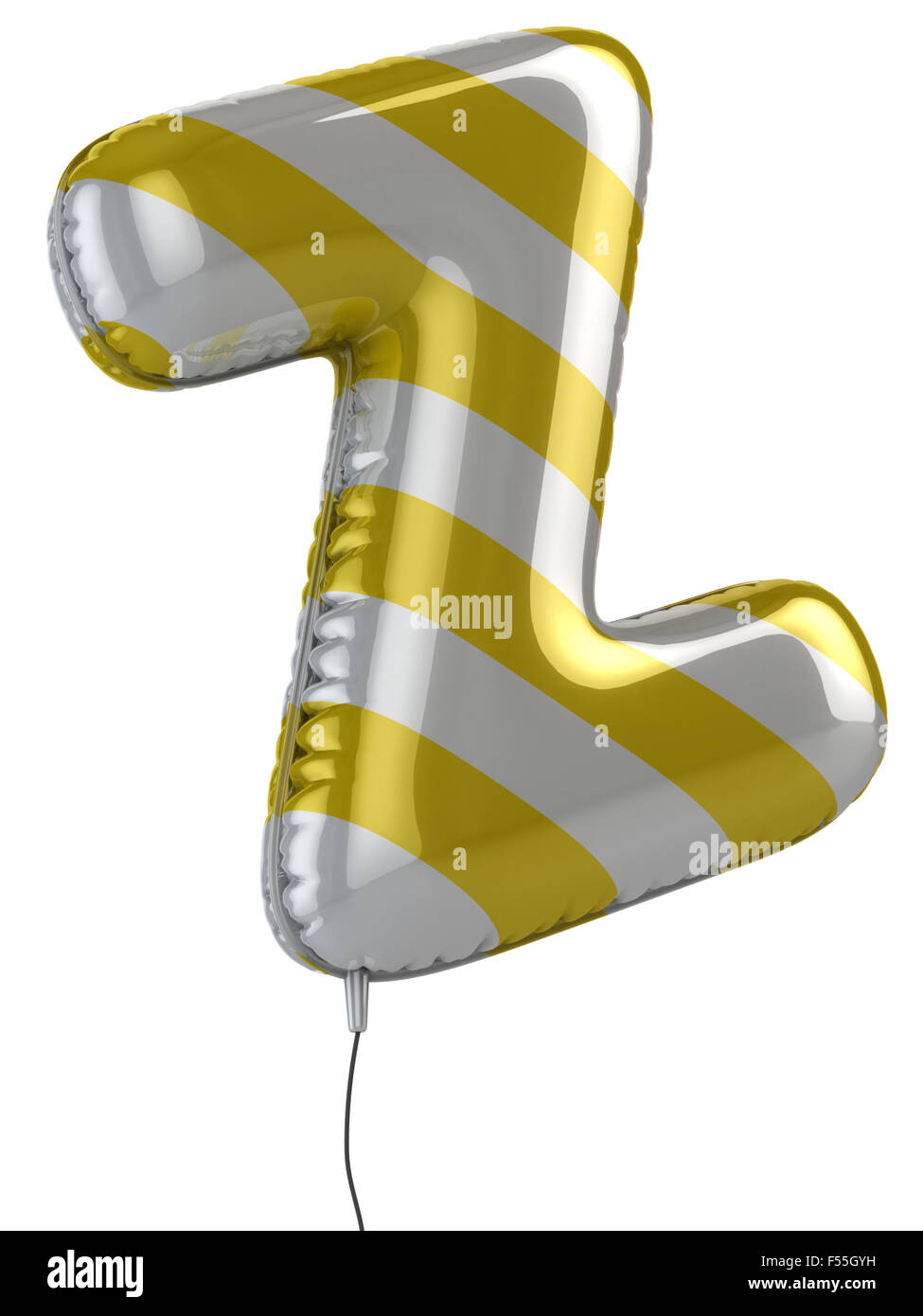 letter Z balloon 3d illustration Stock Photo