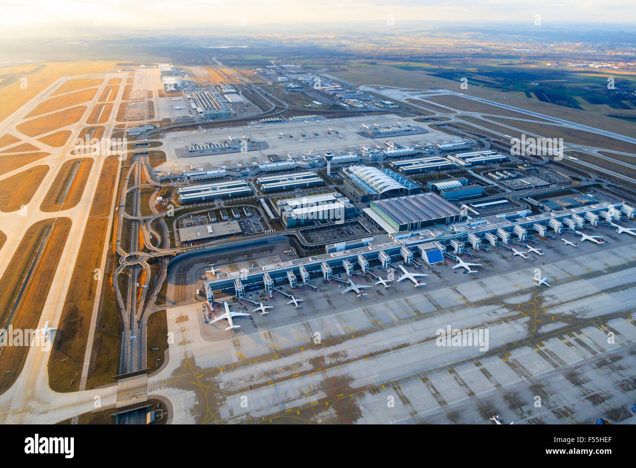 Gerany, Munich, Franz-Josef-Strauss International Airport Stock Photo