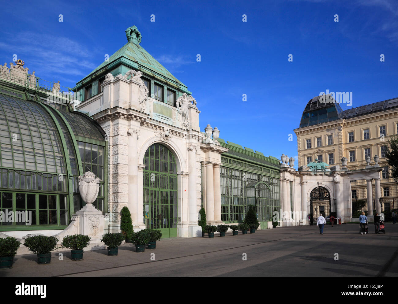 Palmenhaus at Burggarten,  Vienna, Austria, Europe Stock Photo