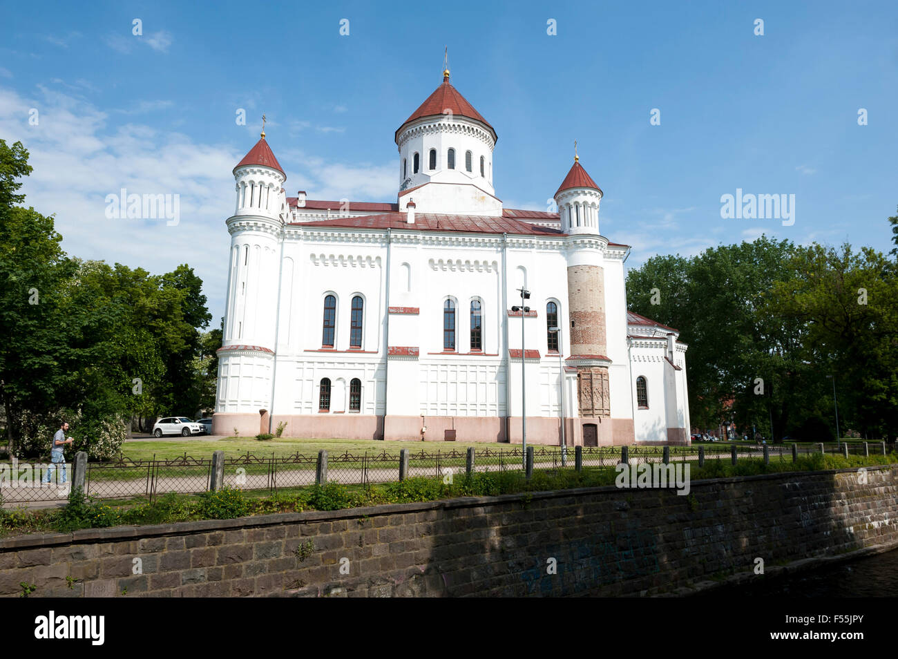 Orthodox Cathedral of the Theotokos, built in 1348, Vilnius, Lithuania, Europe Stock Photo