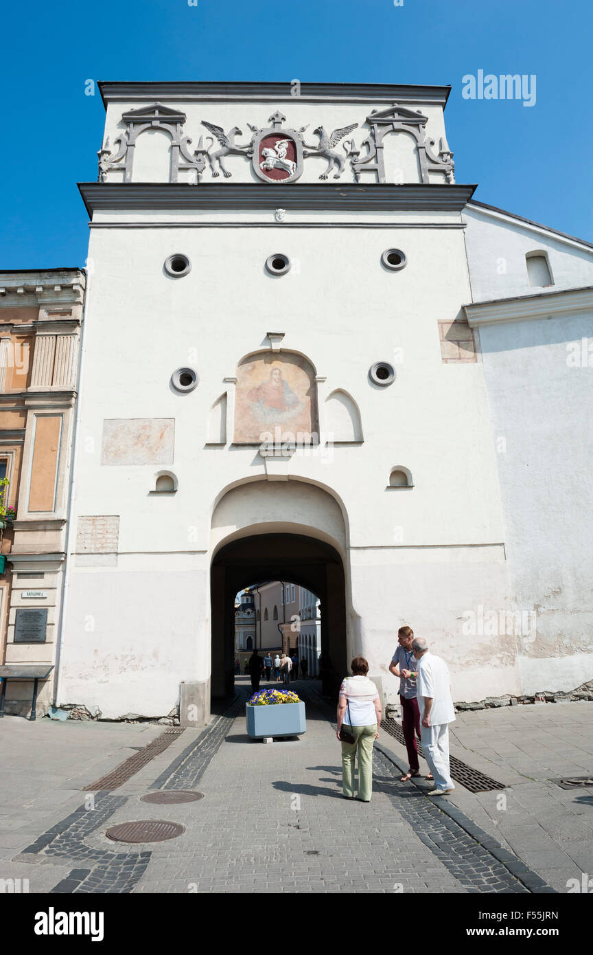 Gate of Dawn, Vilnius, Lithuania, Europe Stock Photo