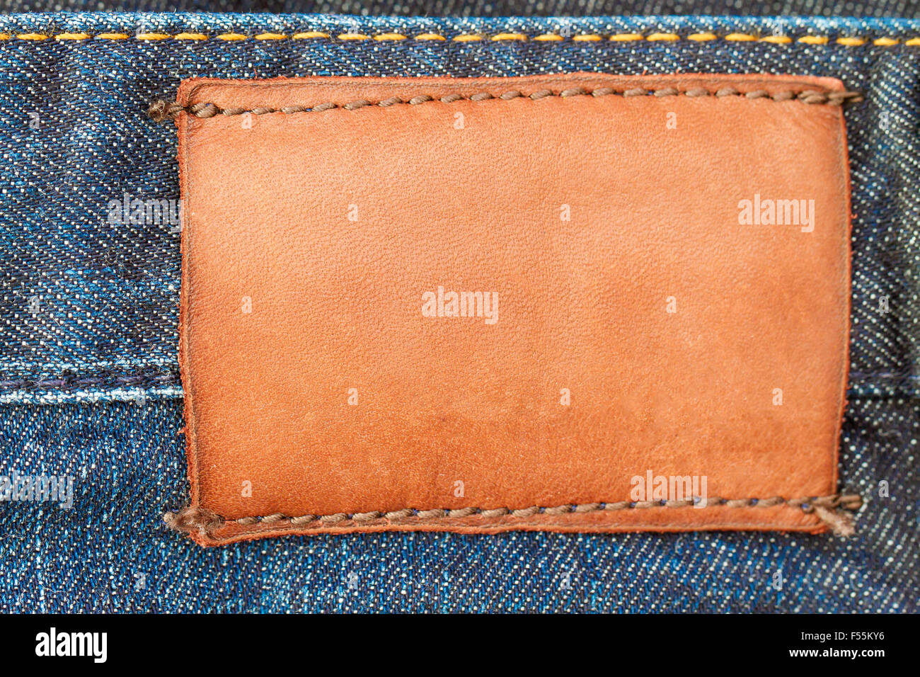 Label on jeans pants Stock Photo Alamy