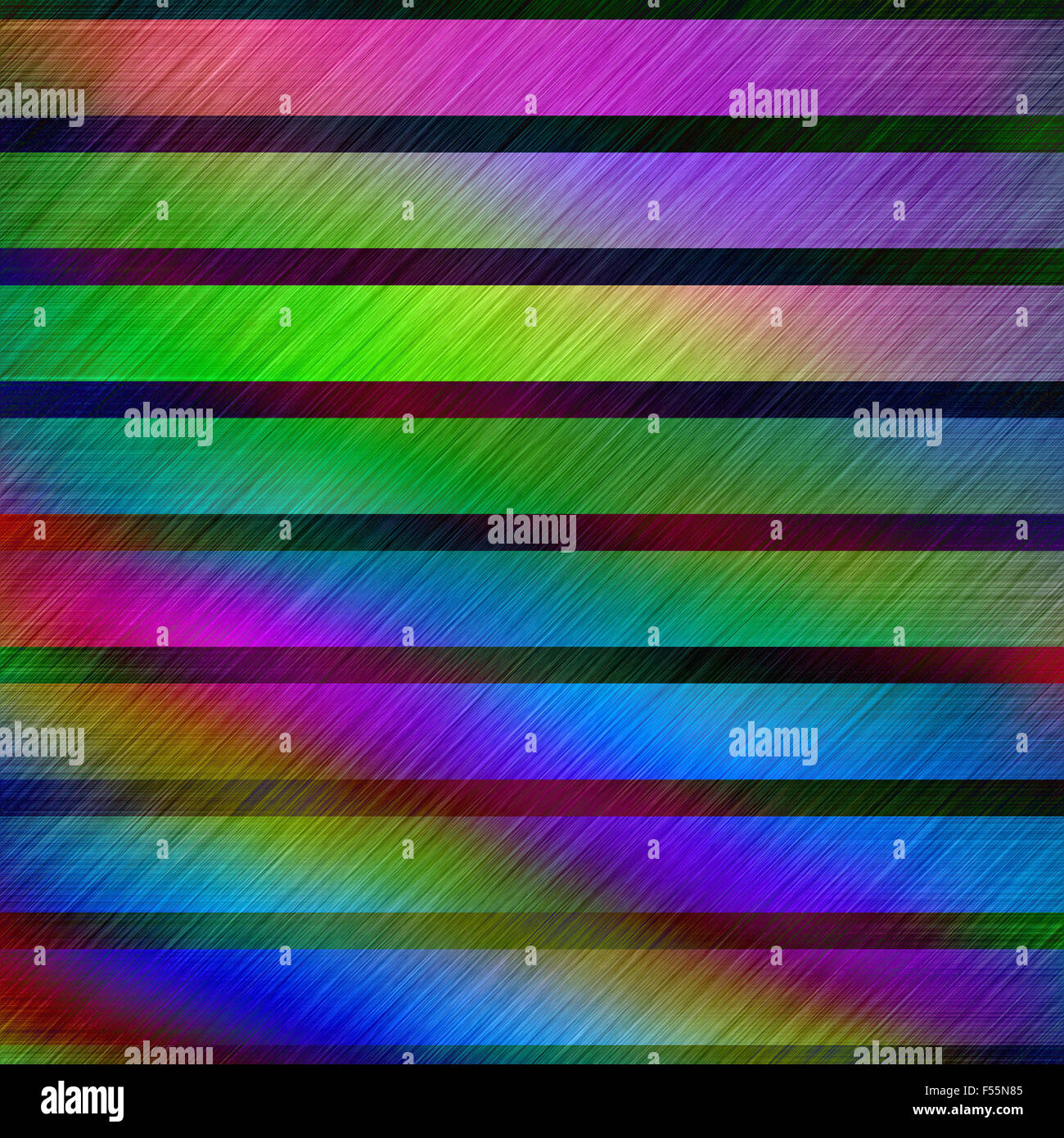 Rainbow colours rough metallic surface abstract pattern illustration. Stock Photo