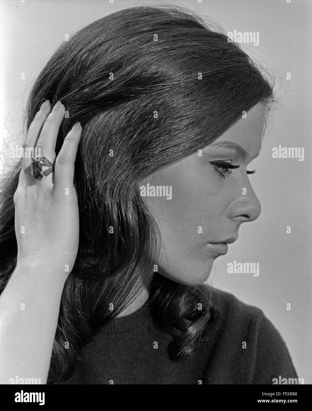 Deutsche Schauspielerin Antje Roosch, Deutschland 1960er Jahre. German ...