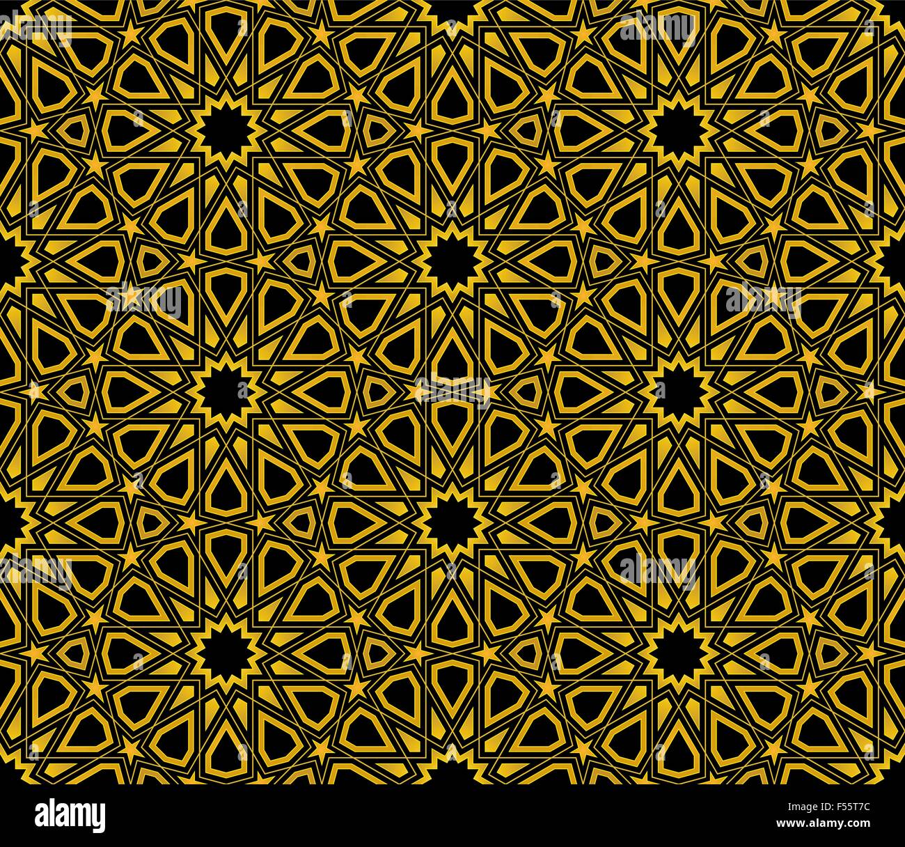 Islamic Star Pattern seamless background, Wallpaper design Stock Vector