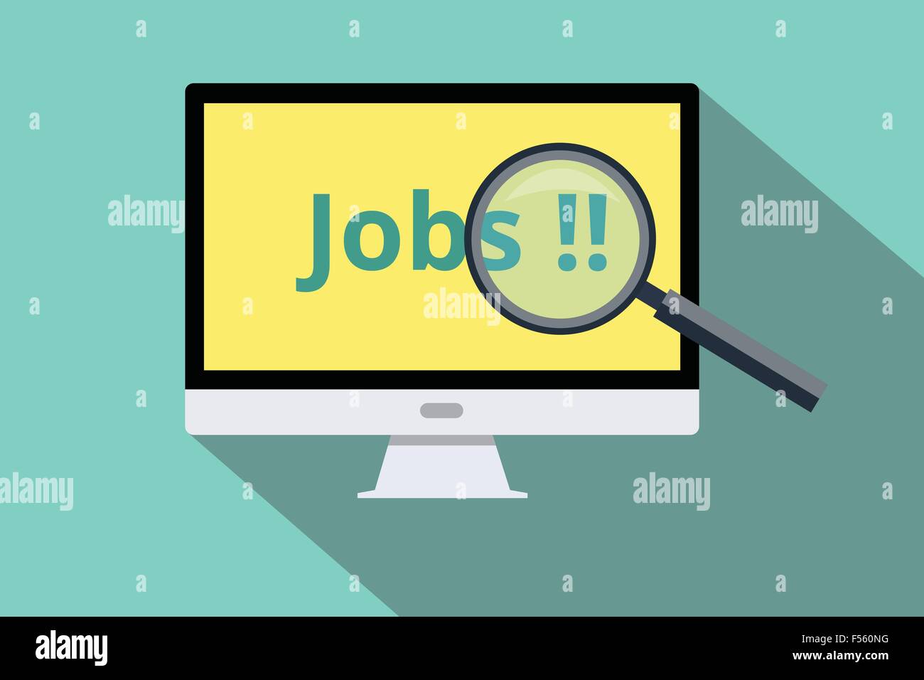 Job search online Stock Vector Images - Alamy