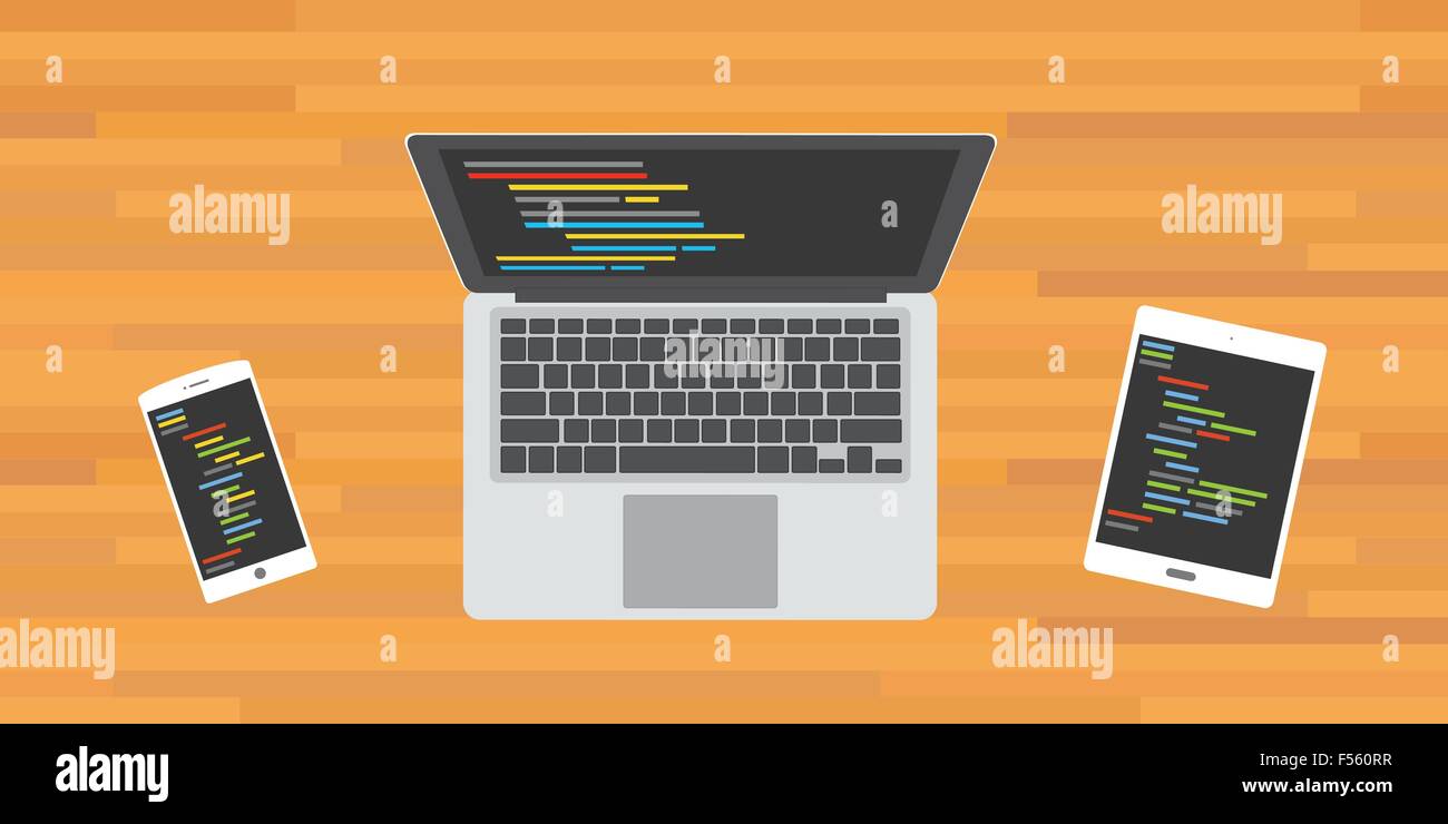 code program programming multi platform Stock Vector Image & Art - Alamy
