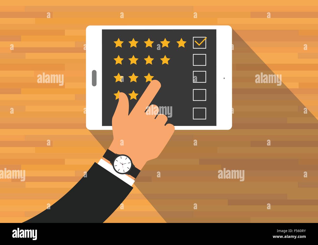 give-feedback-rating-stock-vector-image-art-alamy