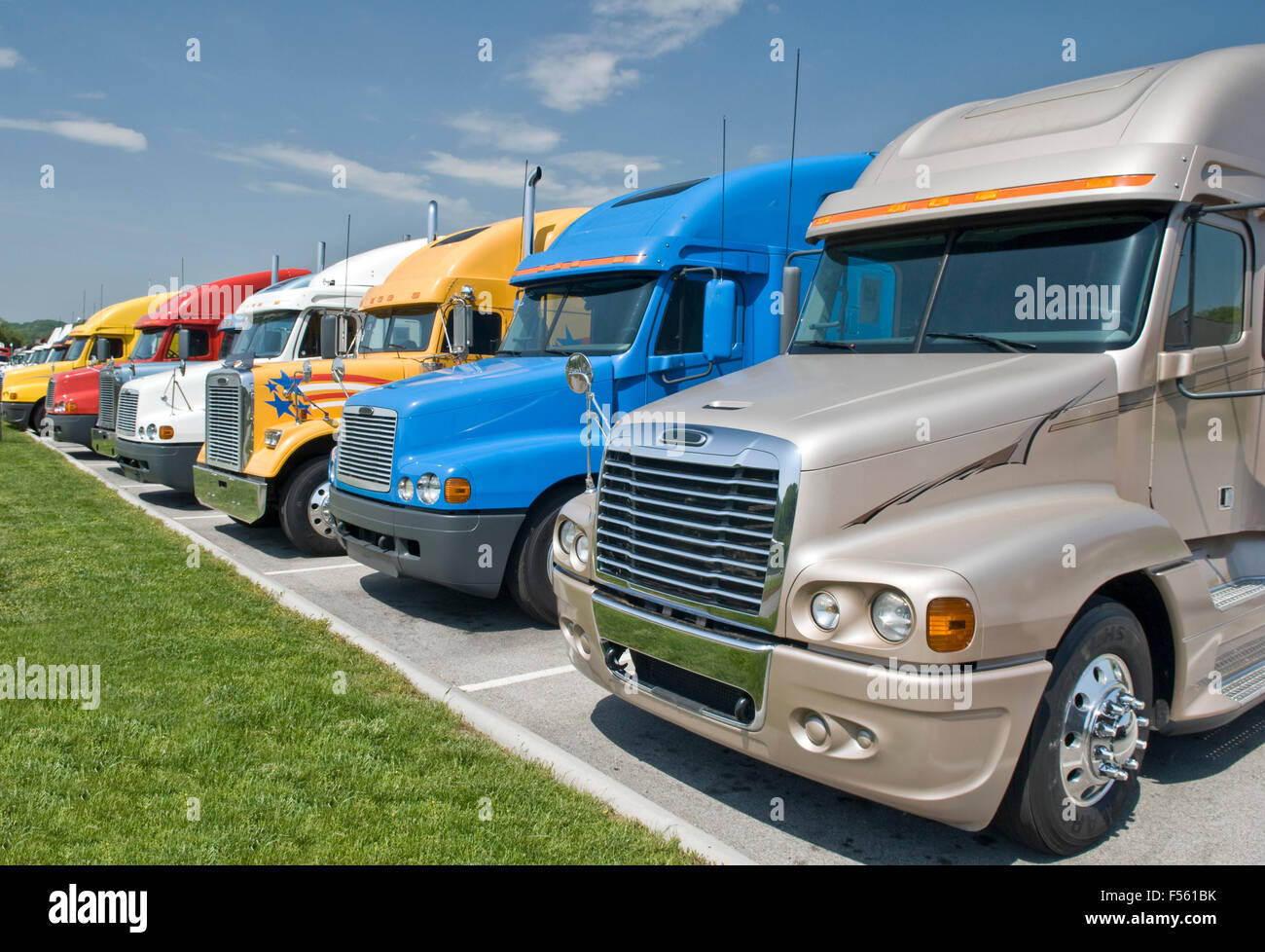 New SemiTrucks For Sale Stock Photo Alamy
