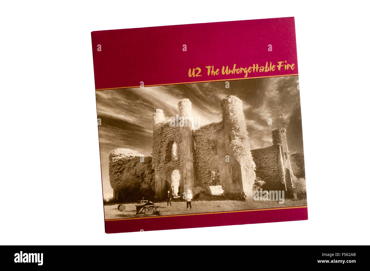 The Unforgettable Fire was the 4th studio album by Irish rock band U2. It was released in 1984. Stock Photo