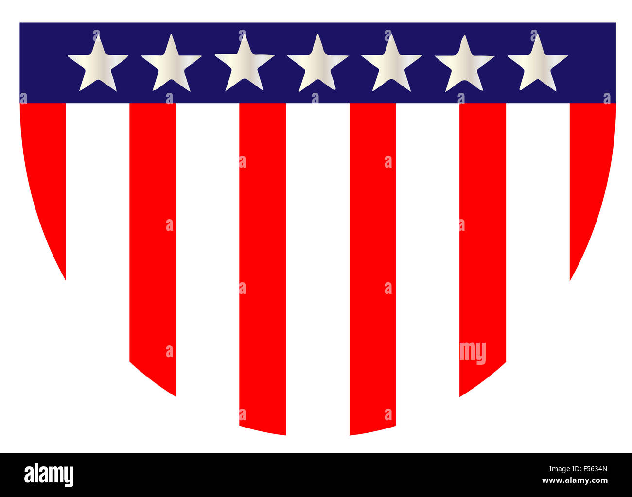 A backdrop of the stars and stripes isolated over white Stock Photo - Alamy