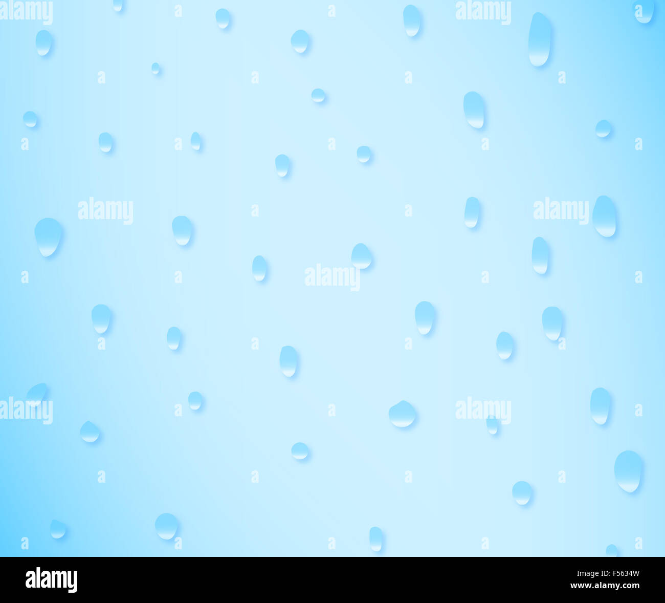 A background of rain water spots on glass Stock Photo