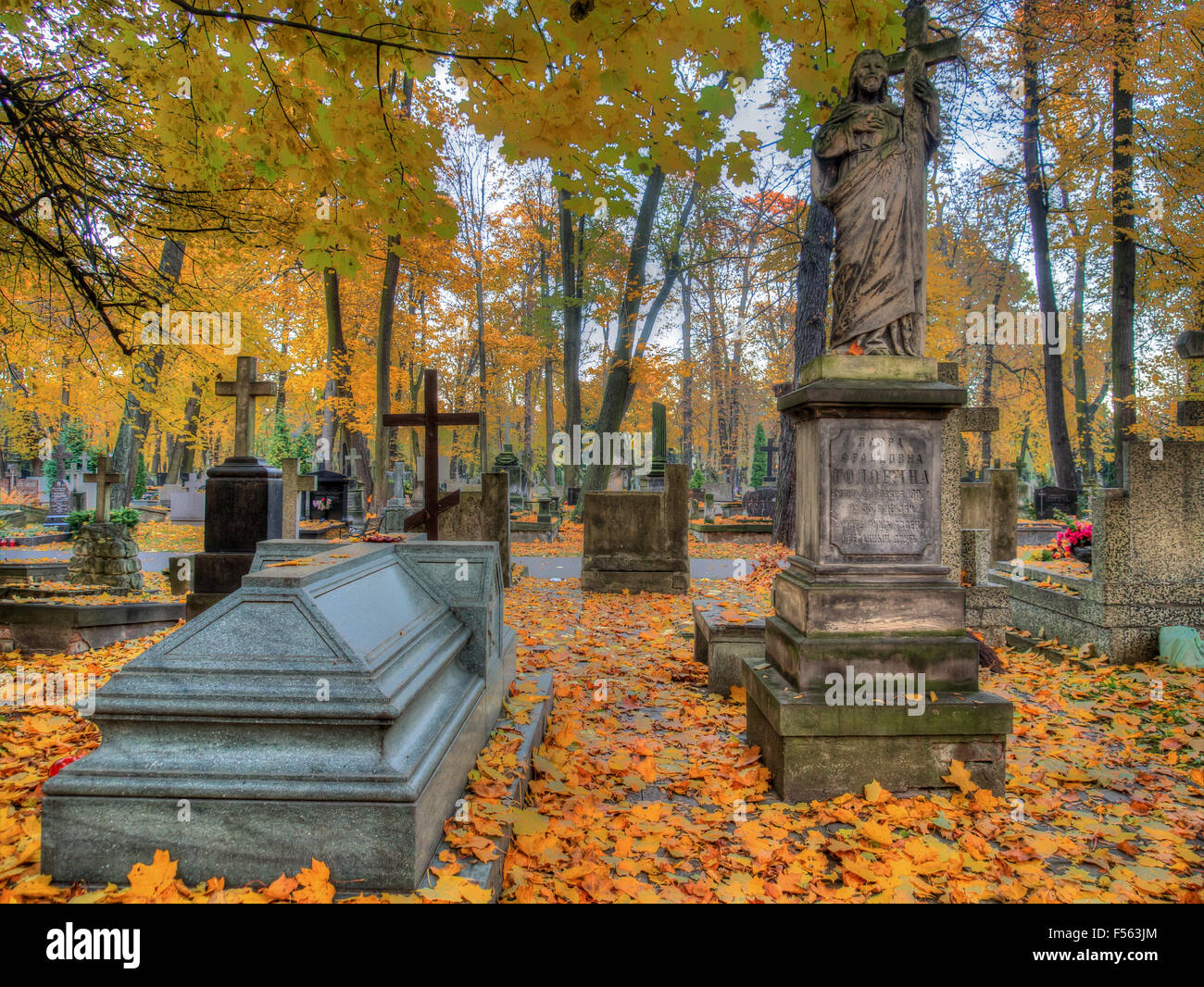 Warsaw Poland October 27 2015 Autumn On The Old Monumental warsaw-poland-october-27-2015-autumn-on-the-old-monumental