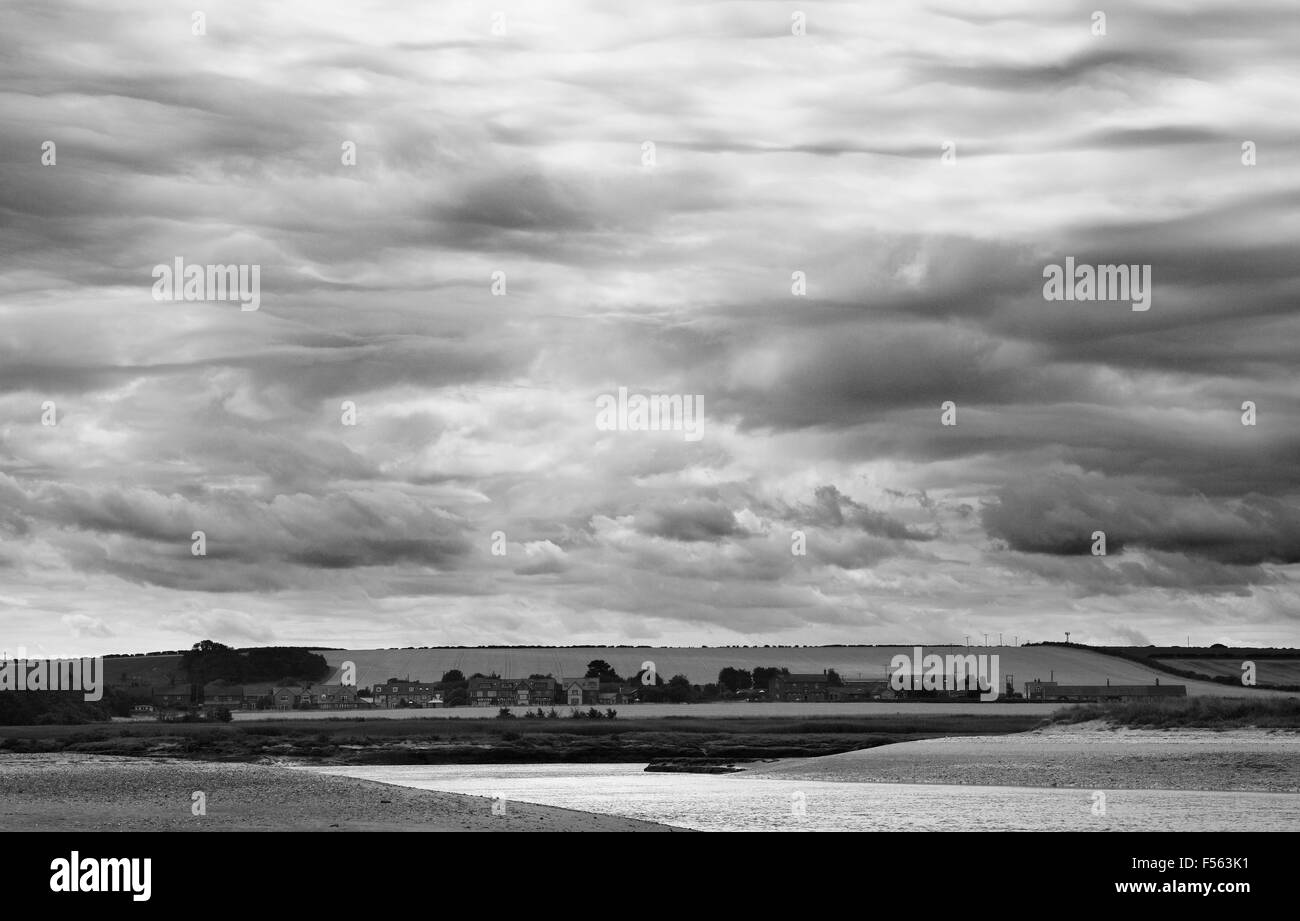 The village of Titchwell on the Norfolk coast. Stock Photo