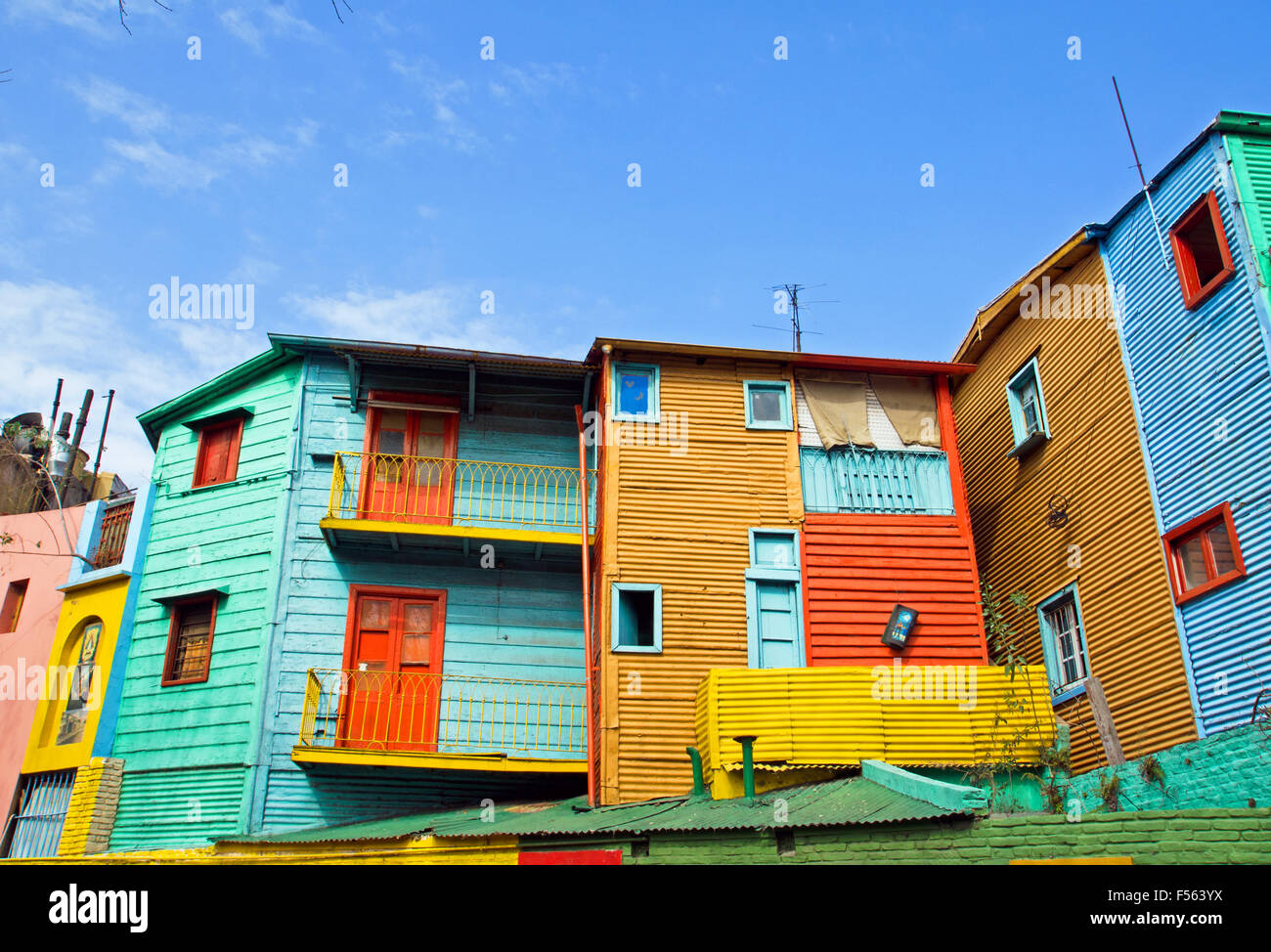 The colourful buildings of La Boca in Buenos Aires Stock Photo