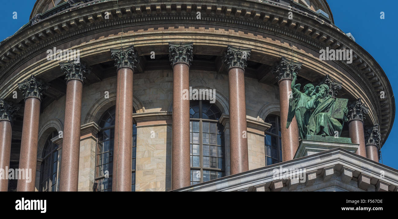 Angels of Saint Isaac’s Cathedral, St.Petersburg, Russia Stock Photo